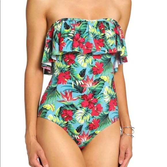 Tart Collection Ruffled Floral Swimsuit Medium - Picture 14 of 14